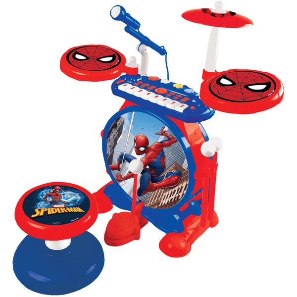 LEXIBOOK Batería digital Spiderman para niños