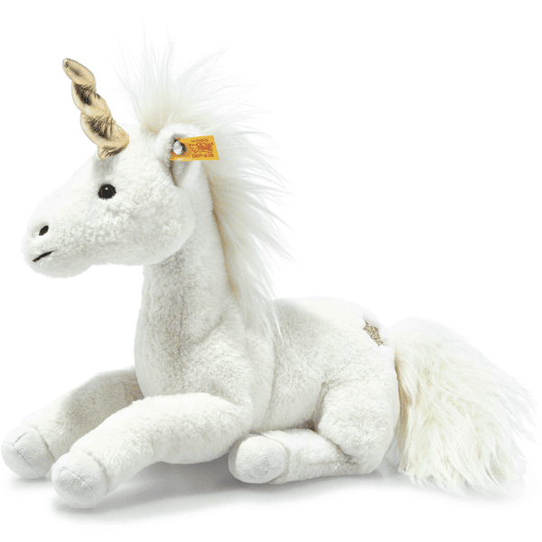 Steiff Pehmeä Cuddly Friends Swerve Unicorn Unica valkoinen, 27 cm.