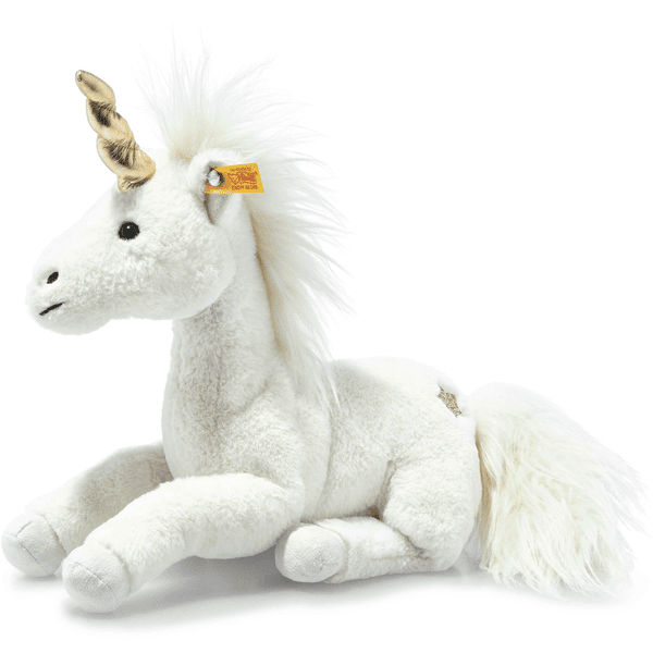 Steiff Soft Cuddly Friends Swerve Unicorn Unica bianco, 27 cm