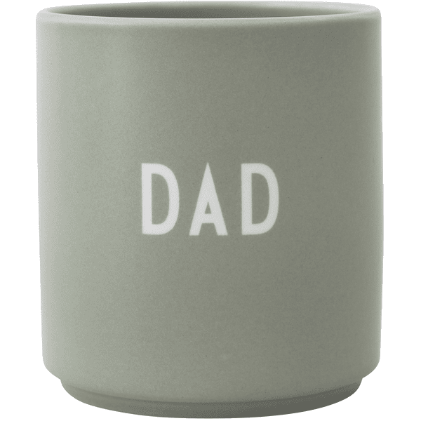 Design letters Porzellanbecher Favourite Cups mit Lasergravur in grün DAD