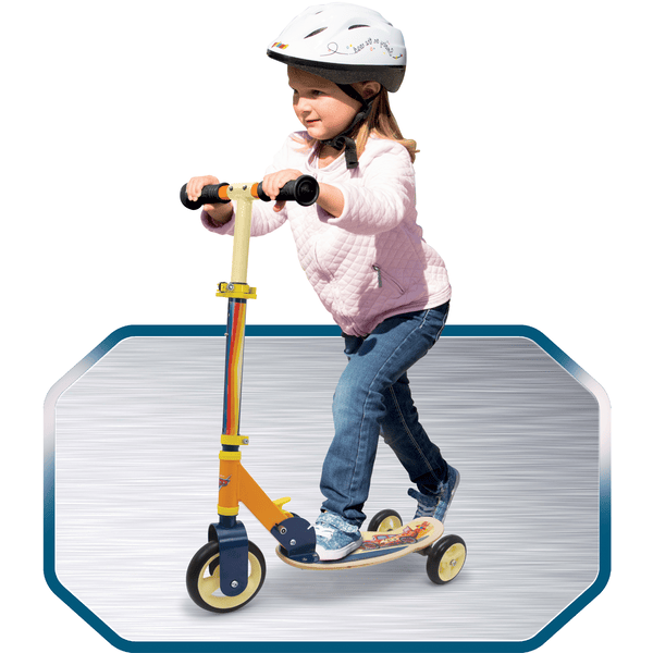 Trottinette en bois à 3 roues Smoby Pliable - Trottinette enfant