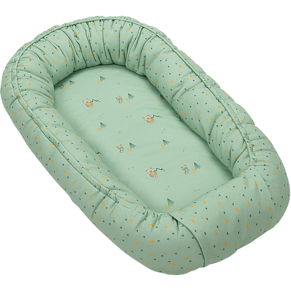 odenwälder BabyNest® Jersey TwoFriends greenery