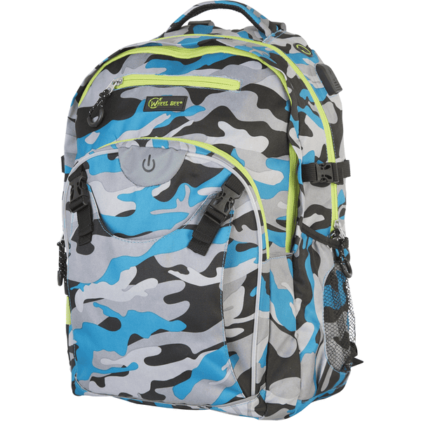 Wheel Bee Plecak ® Generation Z, camouflage niebieski