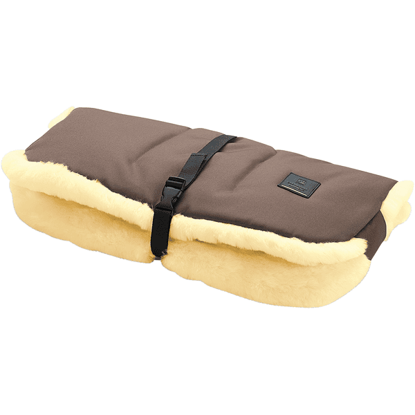 odenwälder Handwarmer lamsvel Muffolo long desert sand 