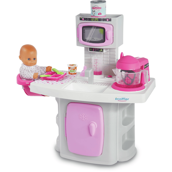 ecoiffier Cucina giocattolo grigio/rosa