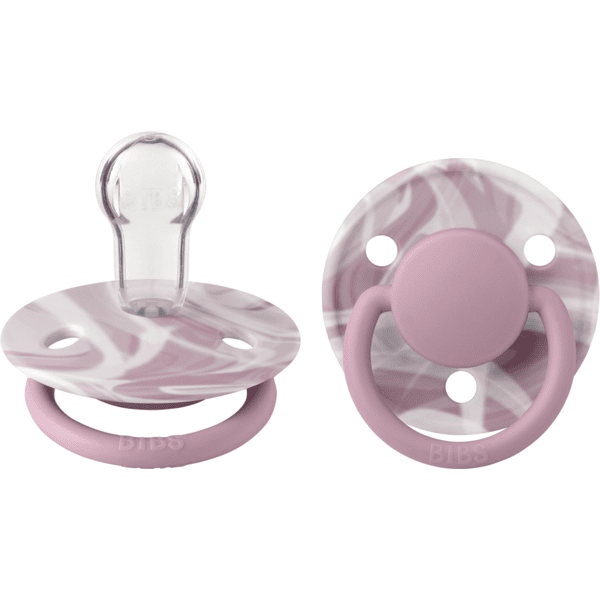 BIBS® Dudlík De Lux Heather & White 036 měsíců, 2 ks. pinkorblue.cz