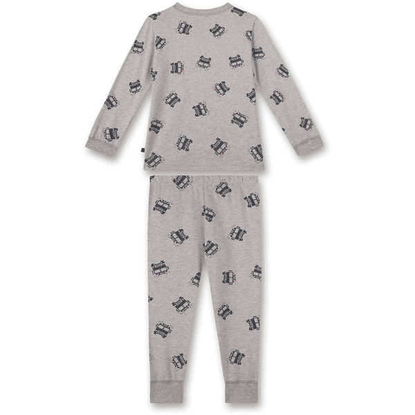 Sanetta Pyjama camion de pompier gris chin roseoubleu