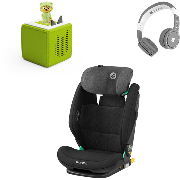 MAXI COSI Kindersitz Bundle RodiFix Pro I-Size Authentic Black