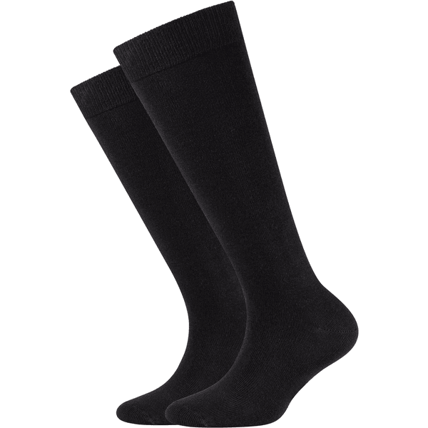 Camano Socken Children ca-soft kneehigh organic 2er-Pack black