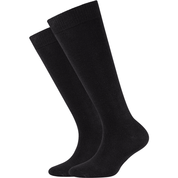 Camano sokken Child ren ca-soft kneehigh organic 2-pack black 
