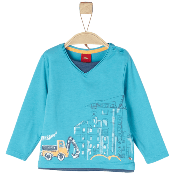 s.Oliver Boys Langarmshirt turquoise