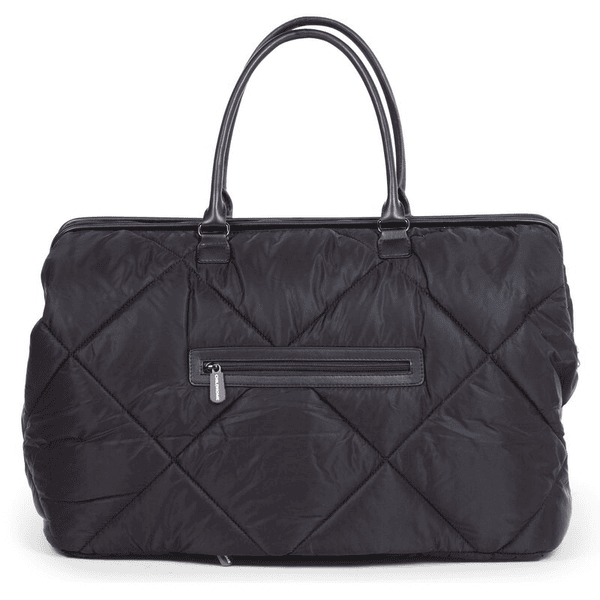 Nylon, Bolso Tote Nylon Acolchado Negro