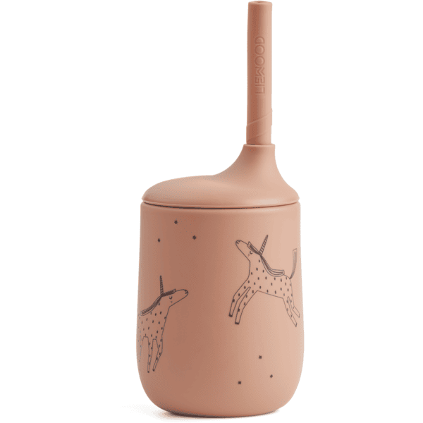 LIEWOOD Vaso para sorber Ellis unicornio/tostado pálido 