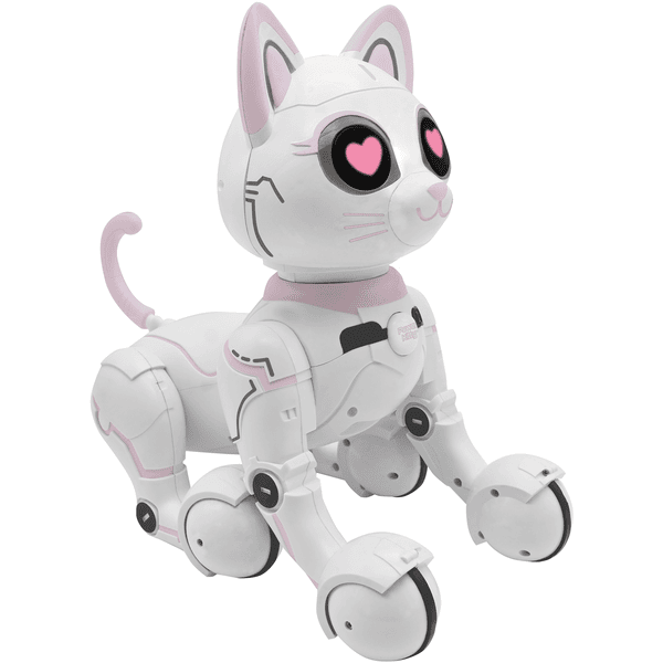 LEXIBOOK Power Kitty - Mi gato robot inteligente con función de  programación, blanco 