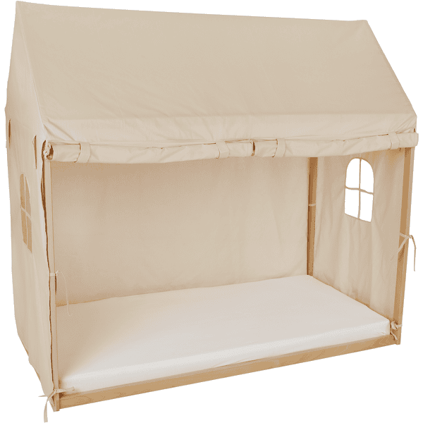 kindsgard Toile pour lit cabane enfant hjemfold hjemly crème