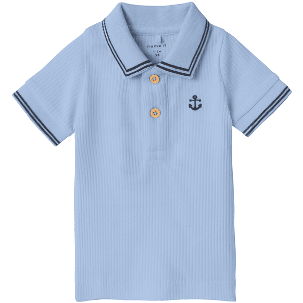 name it Poloshirt Nbmfalvan Dusty Blauw