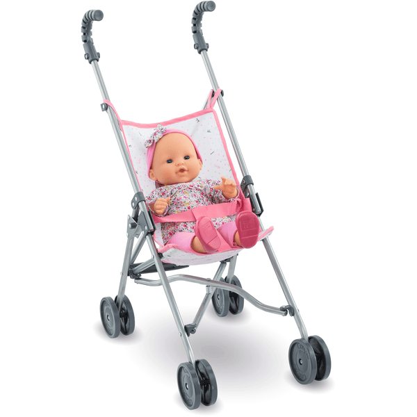 Corolle® Poussette canne pour poupon rose 36/42/52 cm