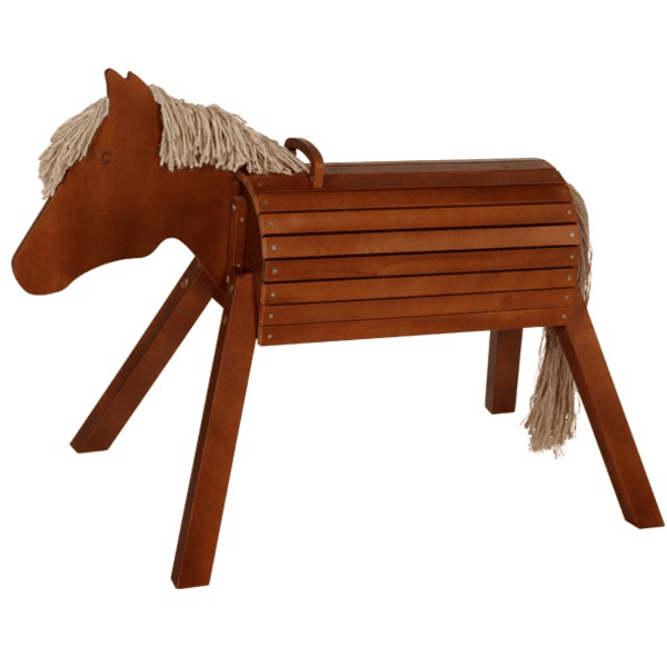 goki Caballito de madera para jardín Klaas barnizado