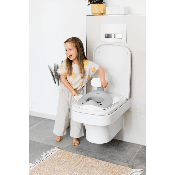 Réducteur toilette Kindsgut Réducteur de toilette baleine pour enfants gris  foncé 