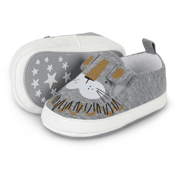 Sterntaler Baby-Schuh Löwe lichtgrau 