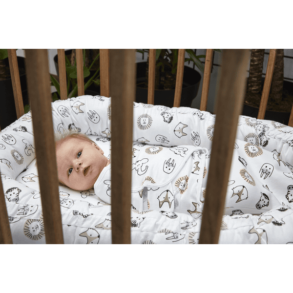 Meyco Couverture d'emmaillotage bébé uni beige