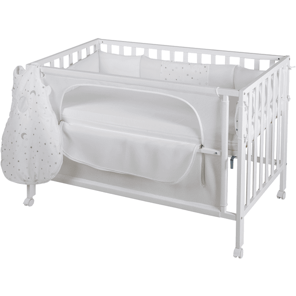 roba Room Bed Co-sleeper safe asleep® Sterrenmagie wit