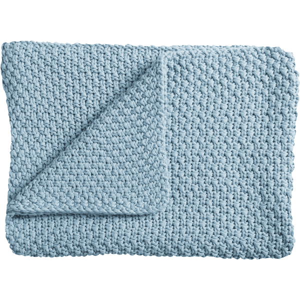 Schardt Baby-Strickdecke 75 x 100 cm hellblau