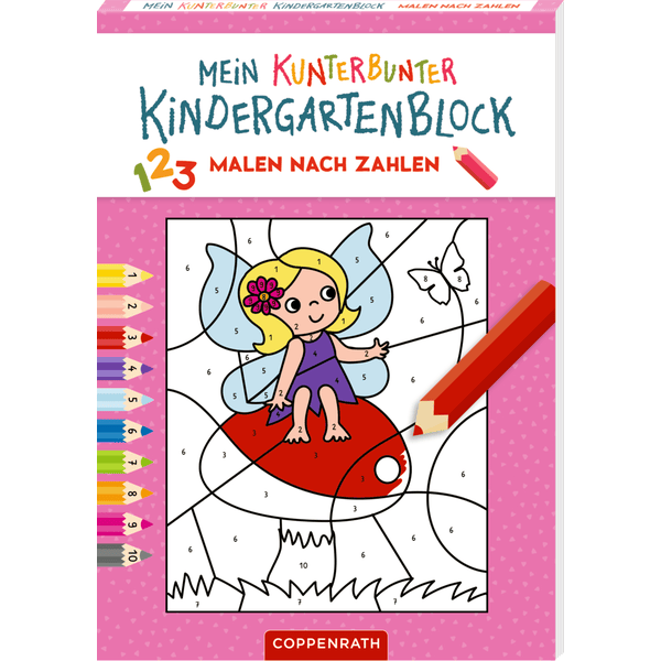 Coppenrath Mein kunterbunter Kindergartenblock: Malen nach Zahlen (Zauberwald)