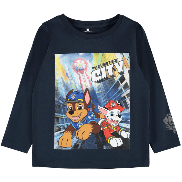 name it Lange Mouw Shirt Nmmpawpatrol Jaro Donker Sapphire