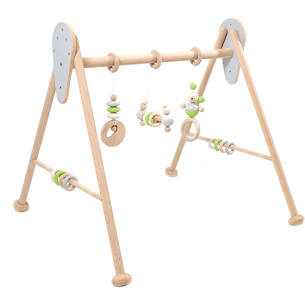 HESS Babyspielgerät Mäuschen, natur apfelgrün