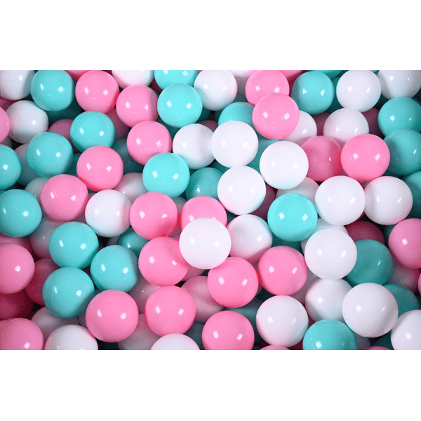 Knorr® toys toys ball bath soft - Grey - 300 palline rosa/crema/ light  blu 