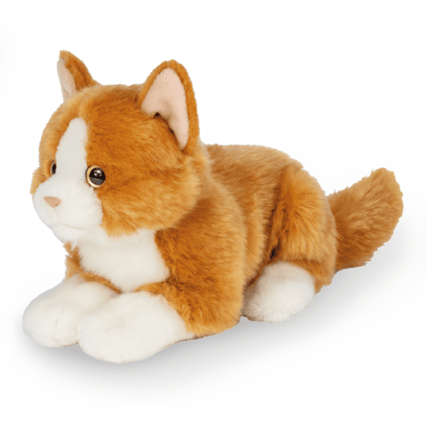 Teddy HERMANN ® Katt som ligger rød, 20 cm