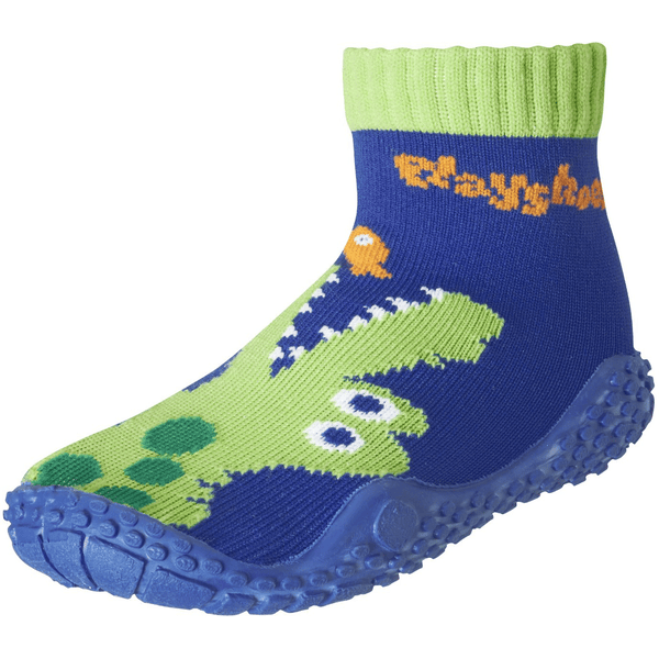 Playshoes Aqua-Socke Krokodil marine