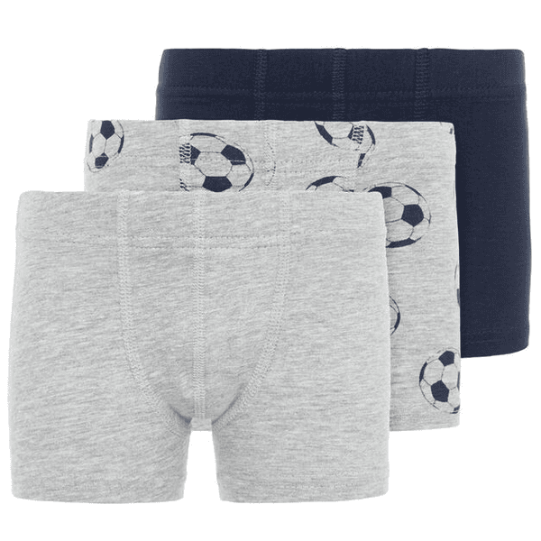 name it Boxershorts 3-pack grijs gemêleerd 