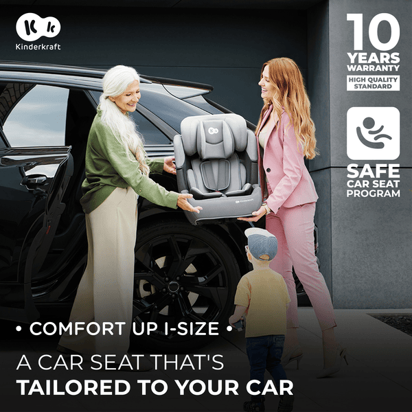 KINDERKRAFT Autositz Comfort up i-size grau (76-150 cm) - Autokindersitze I  - SIZE