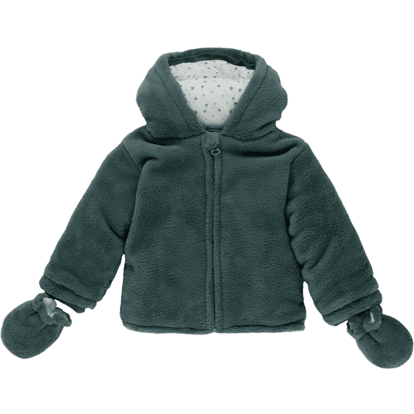 kindsgard Veste enfant peluche bomo bleu pétrole