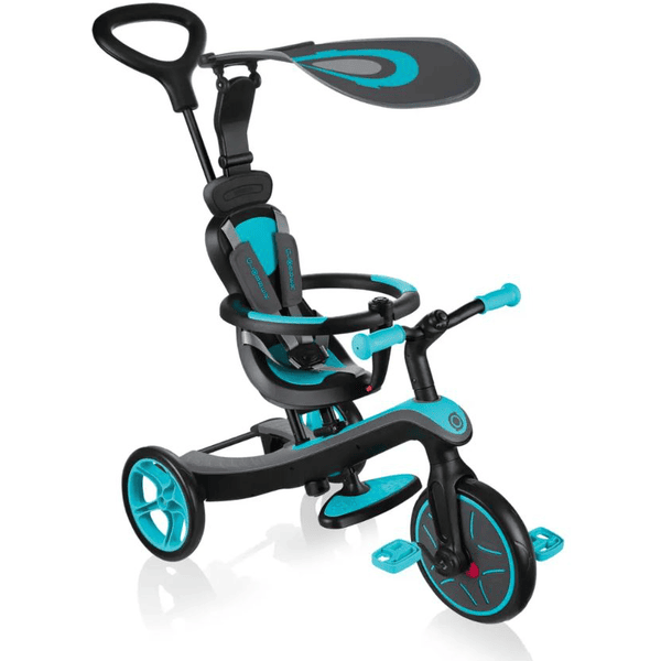 Globber Tricycle draisienne évolutif Explorer Trike 4en1, bleu clair