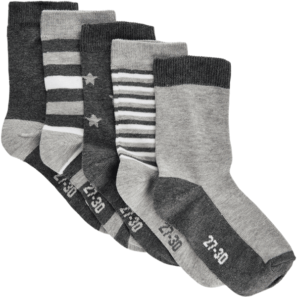 Minymo Socken 5er Pack Light Grey