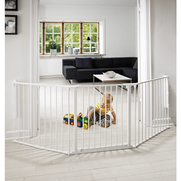 Baby Dan Barrière de sécurité enfant modulable Flex L, blanc