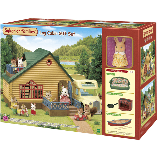 Sylvanian Families ® Hirsimökki vihreällä katolla -lahjasetti |  