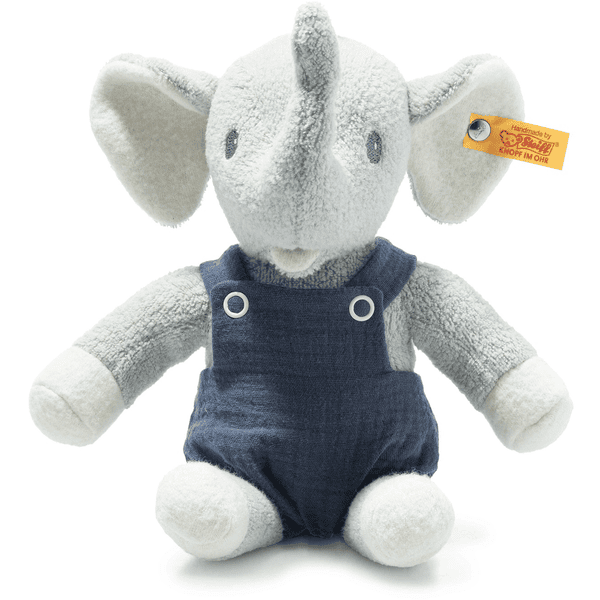 Steiff Eliot Elephant, vaaleanharmaa/sininen