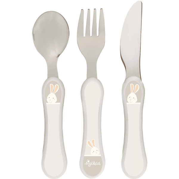 sigikid® Besteck-Set Hase Vanilla