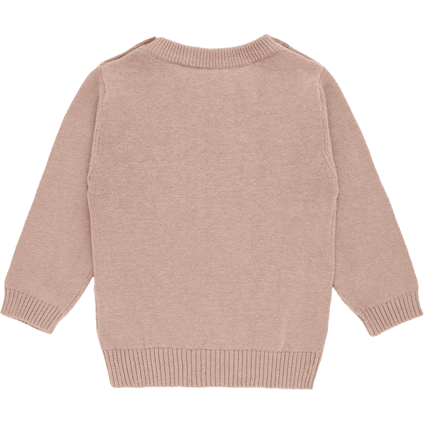 kindsgard Pull over enfant mailles strikka rose roseoubleu