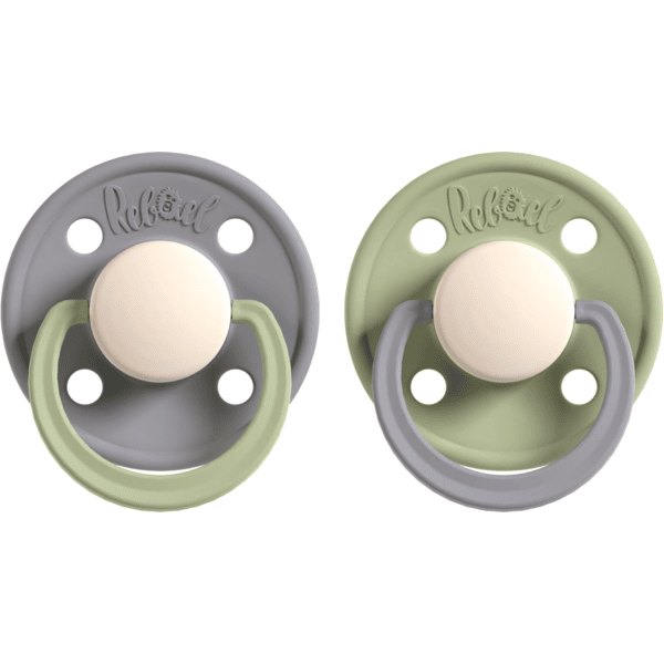 Rebael Fopspeen 2-pack 0-6 M Stormy Pearl y Dolfijn/Wolk Pearl y Pony