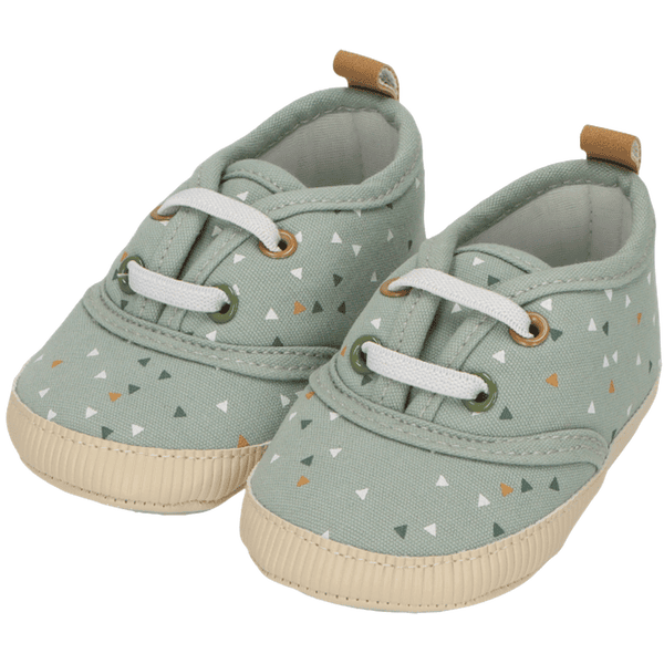 Sterntaler Babyschuh Muster steingrün 