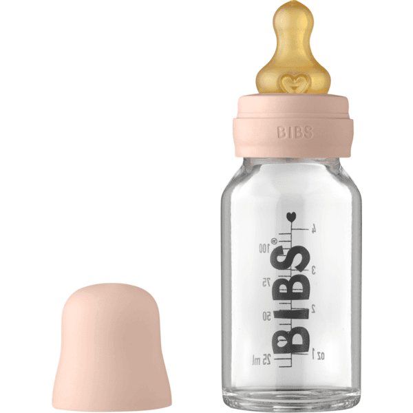 BIBS Biberon verre 110 ml, Blush
