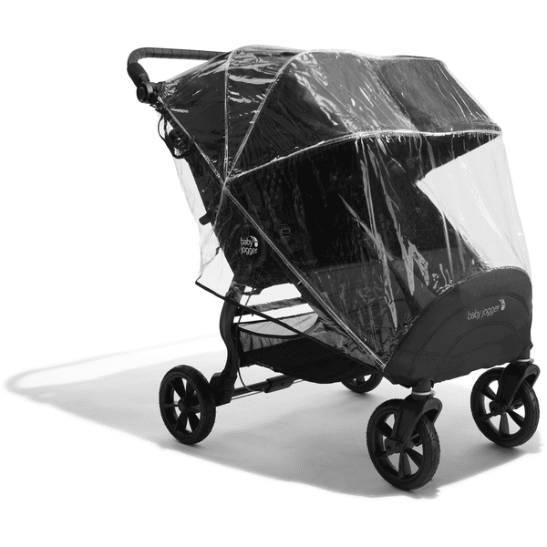 baby jogger Geschwisterwagen City Mini GT2 Double Jet schwarz inklusive Babywanne Mini GT2 Double 1 x Sicherheitsbugel und Wetterschutz babymarkt