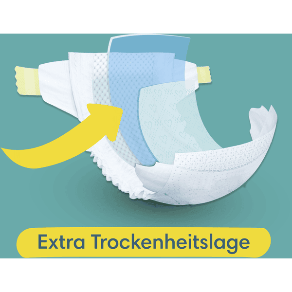 PAMPERS Baby-dry couche taille 3 ( 6-10kg ) 104 couches pas cher