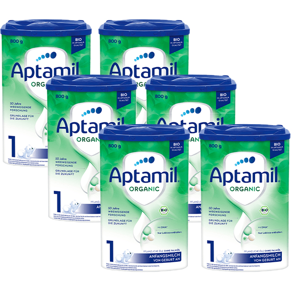 Aptamil Anfangsmilch 1 Organic 6x 800g von Geburt an