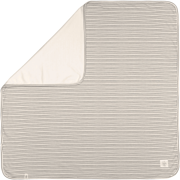 LÄSSIG Babydecke Striped Grey 80 x 80 cm